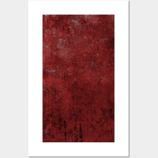 Rustic Grunge Red Leather Look Posters and Art